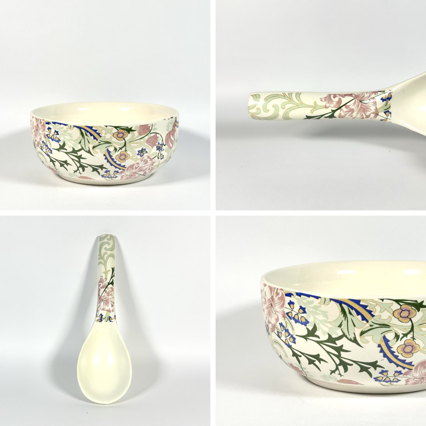 Botanical Bloom Large Serving Bowl with Spoon Set