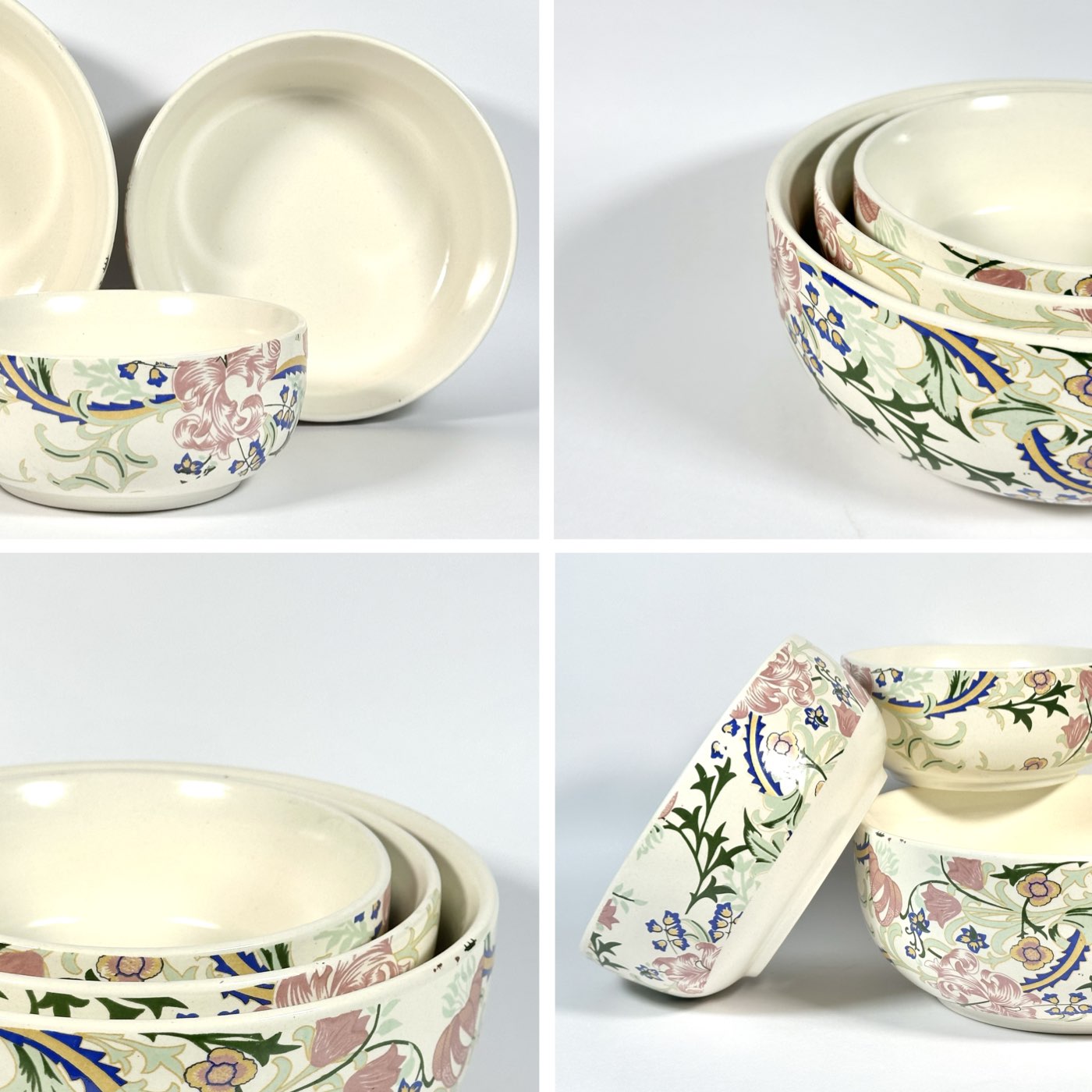 Botanical Bloom Nesting Bowls Set of 3
