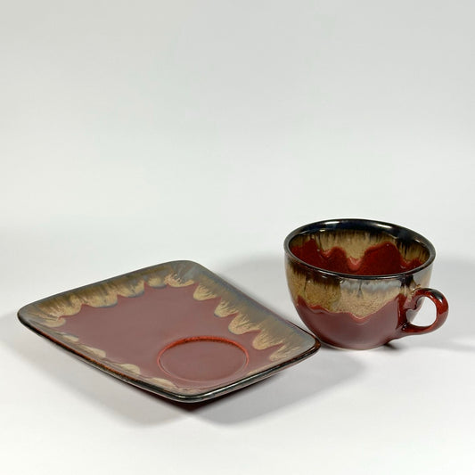 Crimson Flow Cup & Saucer