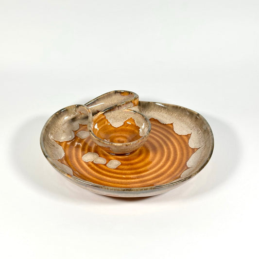 Amber Aura Sculpted Dip Platter