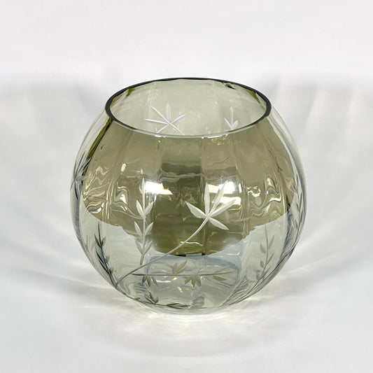Olive Meadow Etched Votive