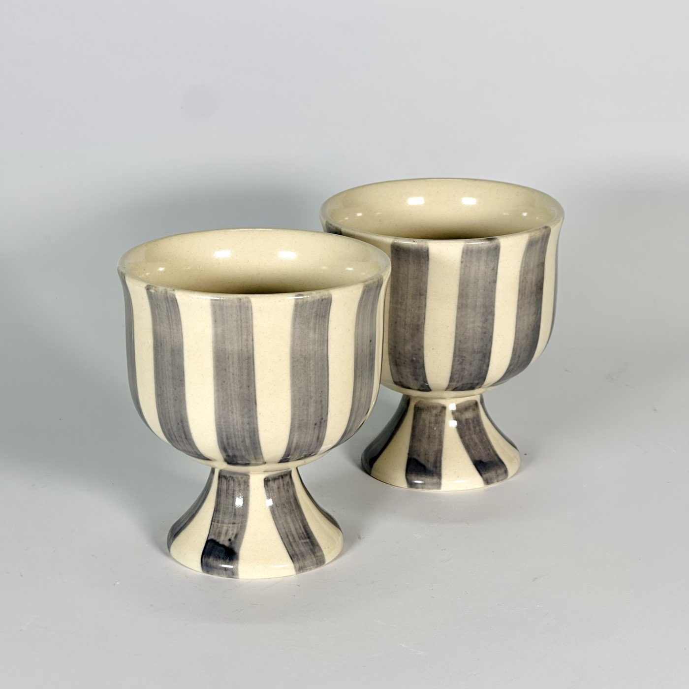 Monochrome Stripe Ice Cream Cup