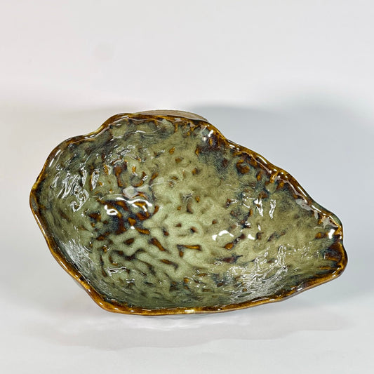 Moss Glaze Ruffle Bowl