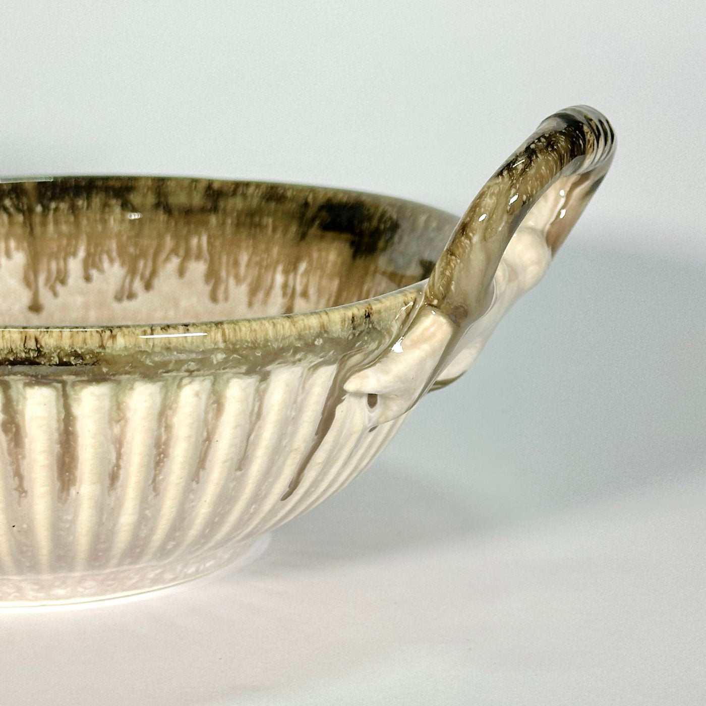 Sandstone Handle Serving Bowl