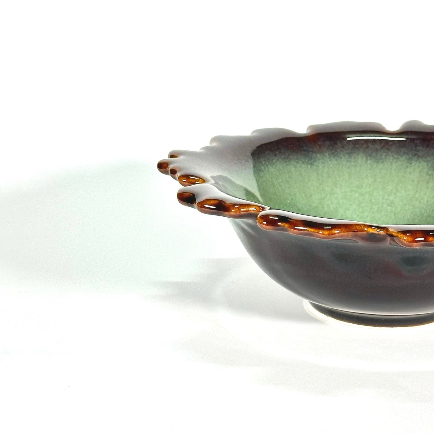 Terracotta Teal Artistic Bowl