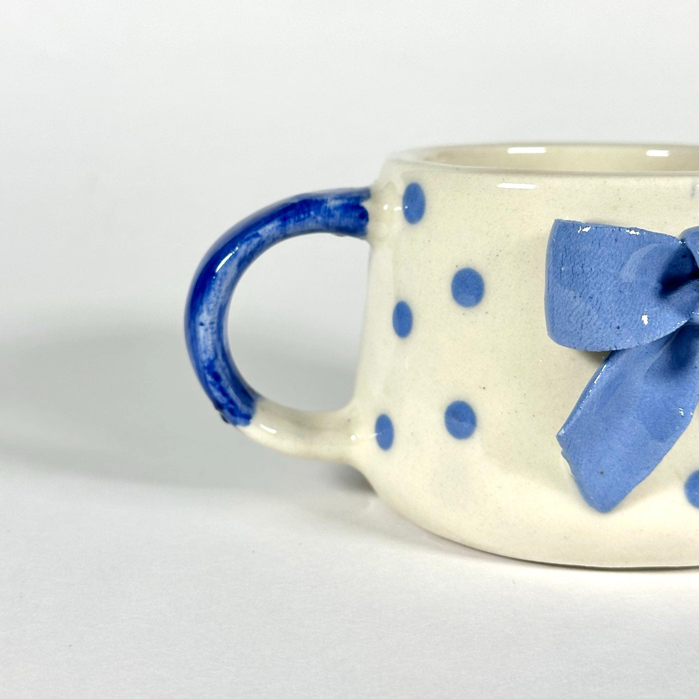 Celeste Blue Bow Cup