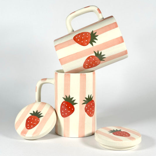 Strawberry Bliss Lid Mug