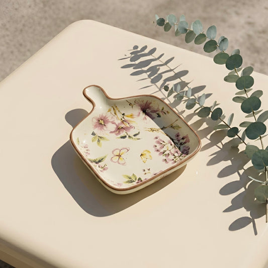 Pushpanjali Decal Pan Platter Square