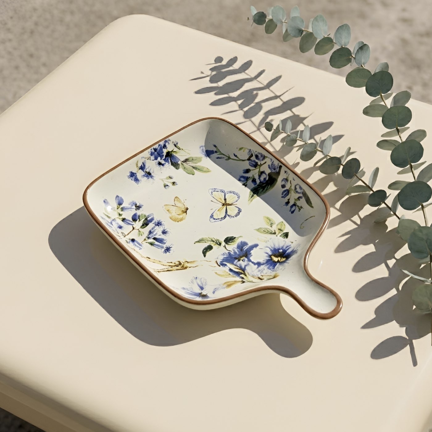 Neelanjali Decal Pan Platter Square