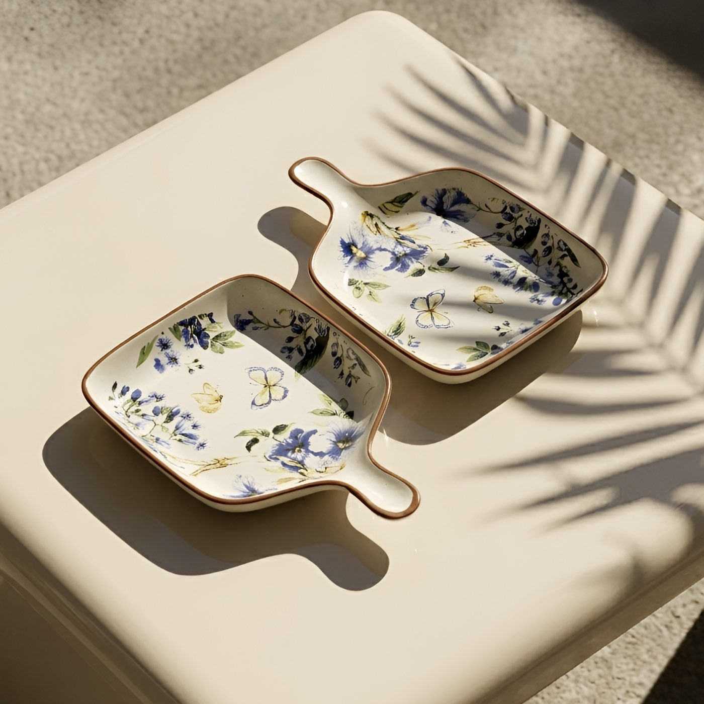 Neelanjali Decal Pan Platter Square