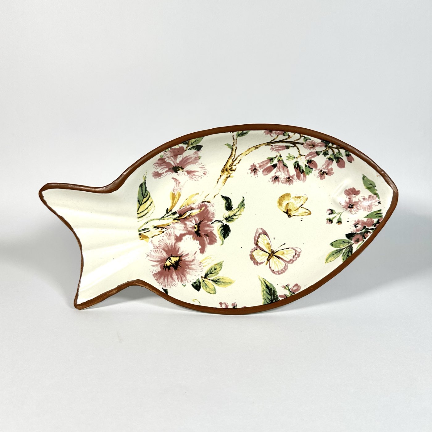 Pushpanjali Decal Fish Platter