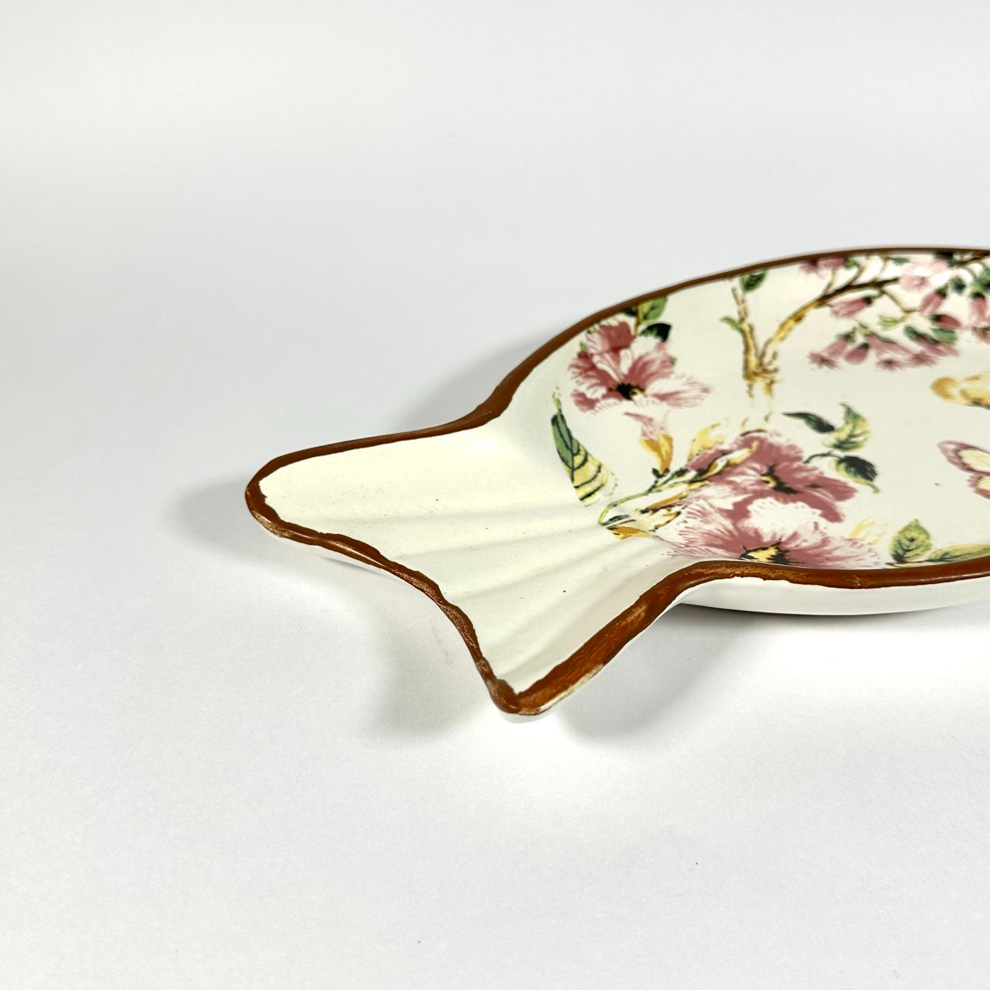 Pushpanjali Decal Fish Platter