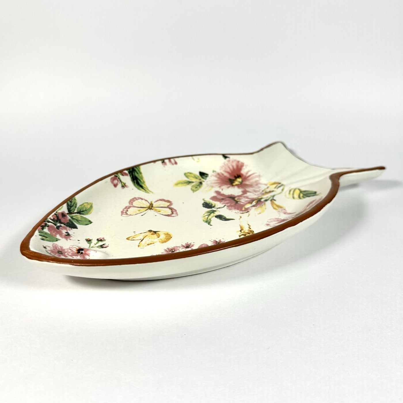Pushpanjali Decal Fish Platter