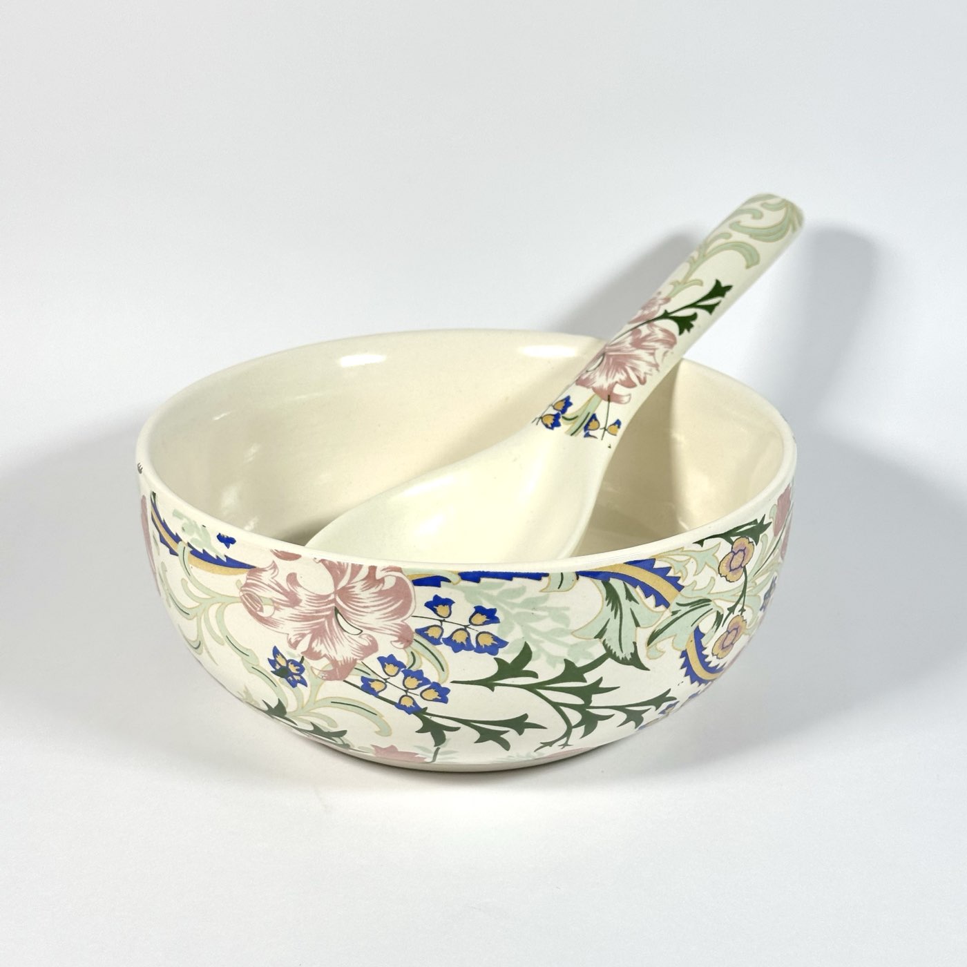 Botanical Bloom Large Serving Bowl with Spoon Set