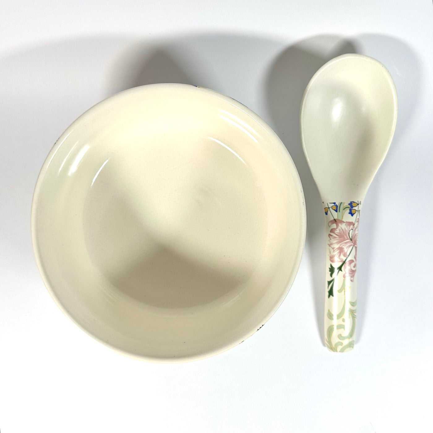 Botanical Bloom Large Serving Bowl with Spoon Set