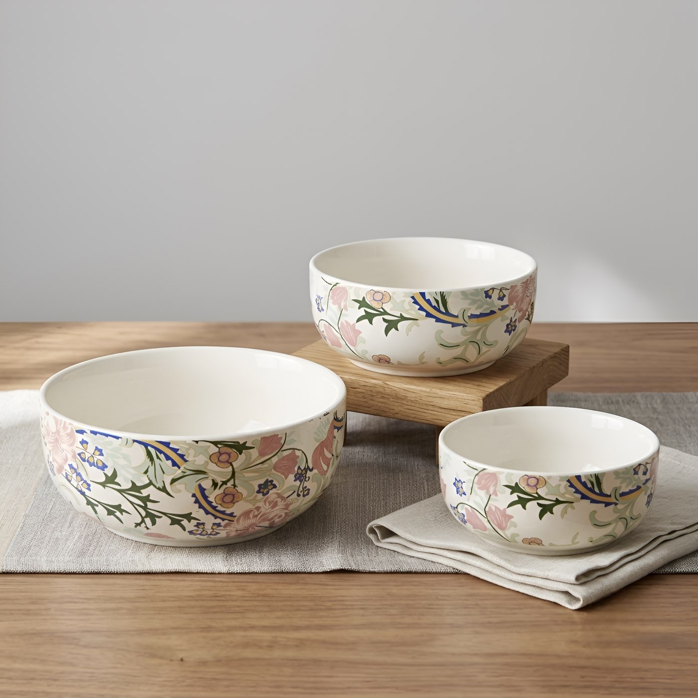 Botanical Bloom Nesting Bowls Set of 3
