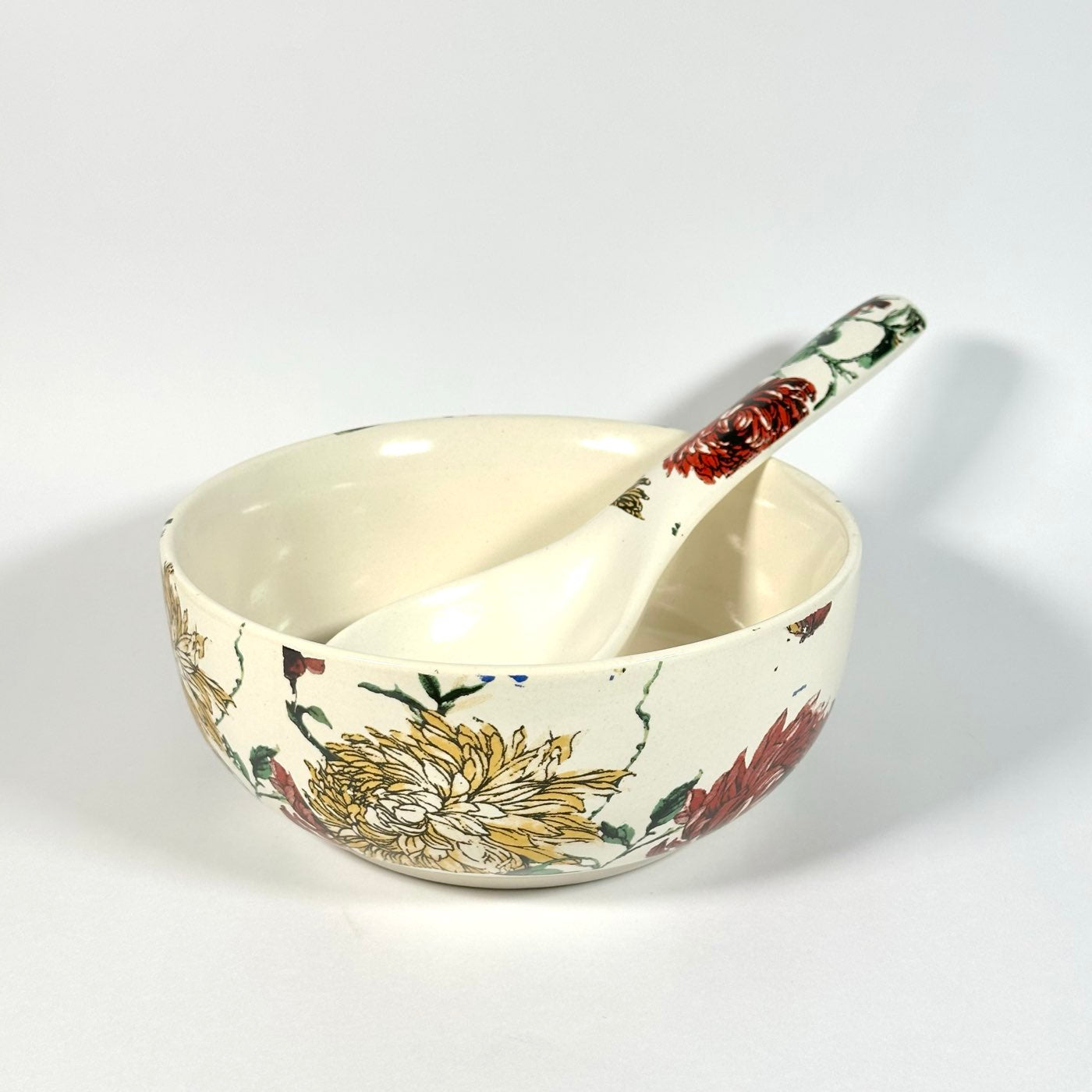 Guldaudi Canvas Large Serving Bowl with Spoon Set