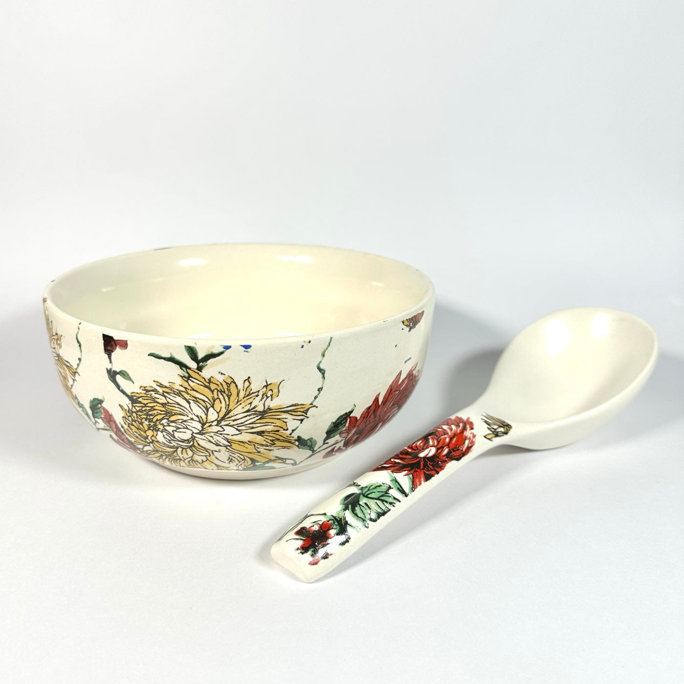 Guldaudi Canvas Large Serving Bowl with Spoon Set