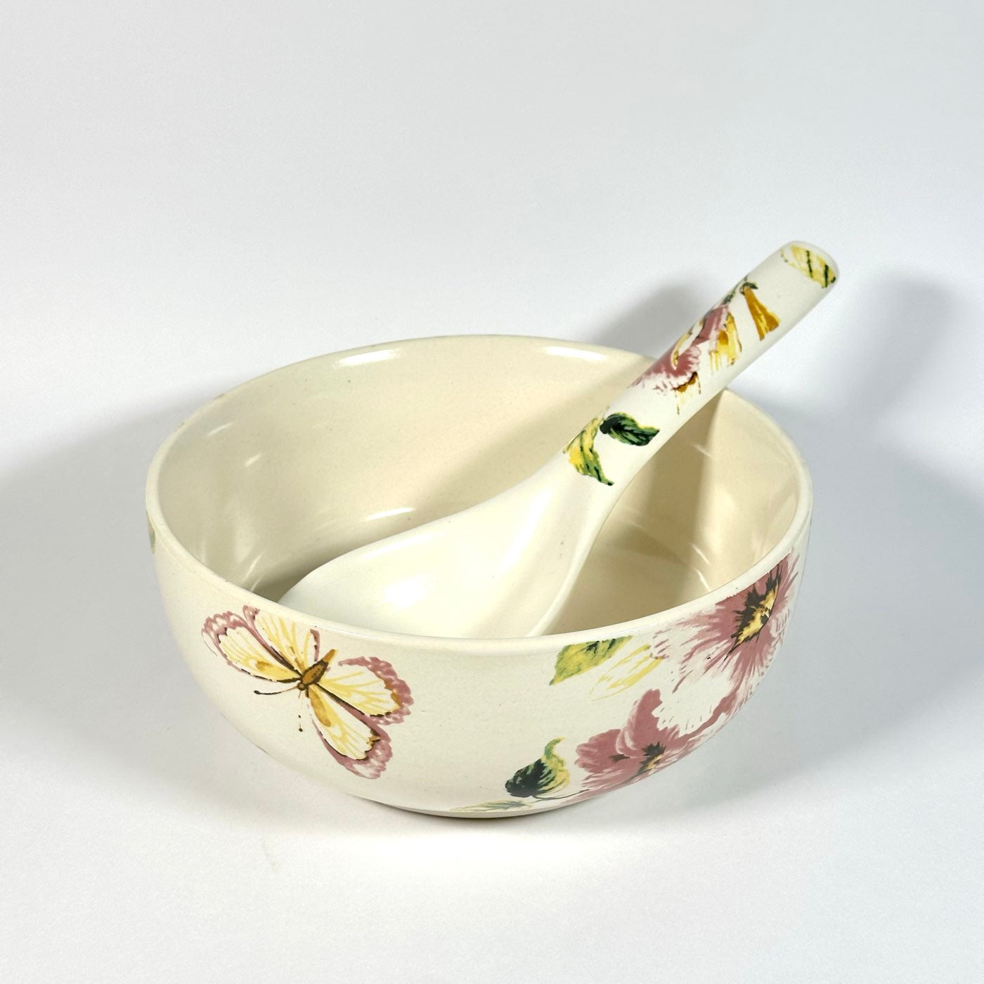 Pushpanjali Large Serving Bowl with Spoon Set
