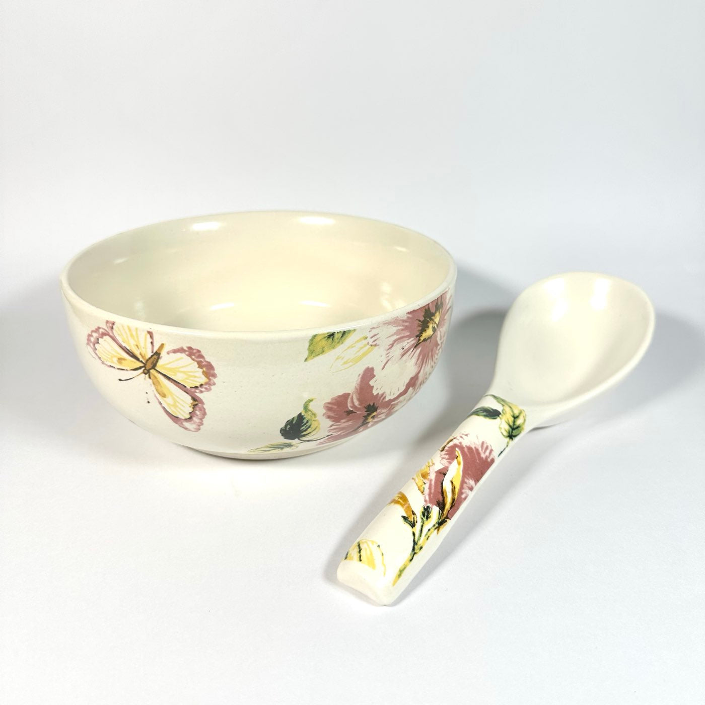 Pushpanjali Large Serving Bowl with Spoon Set