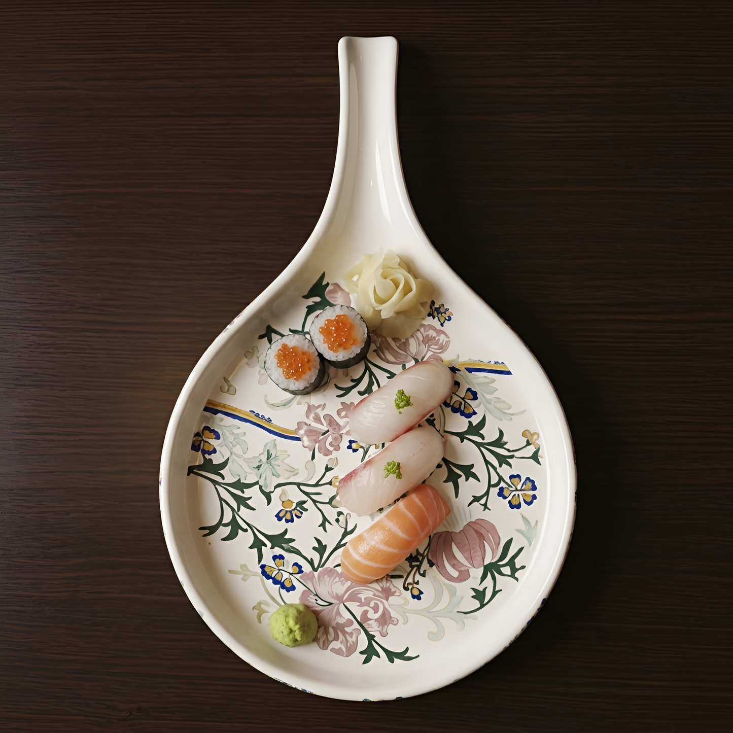 Botanical Bloom Decal Pan Platter