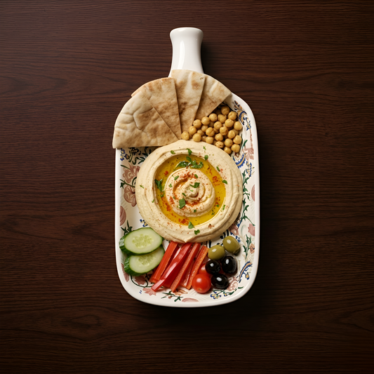 Botanical Bloom Decal Bottle Platter