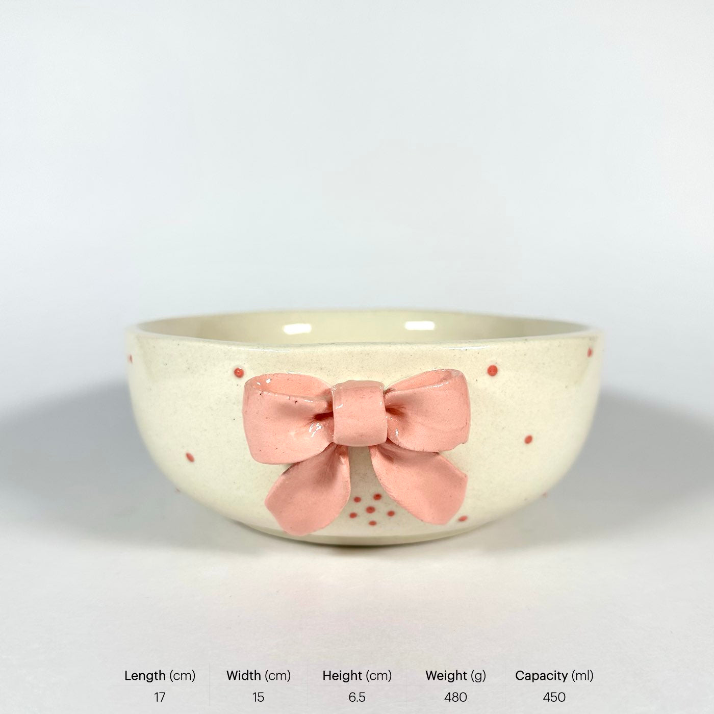 Aira Pink Bow Bowl