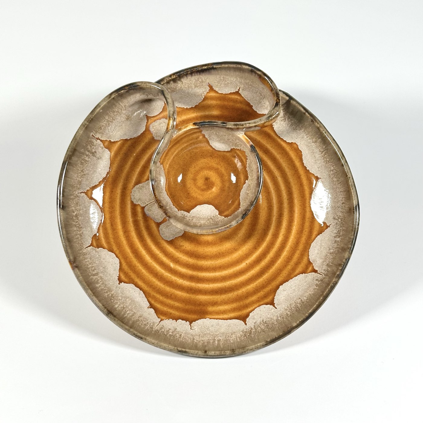 Amber Aura Sculpted Dip Platter