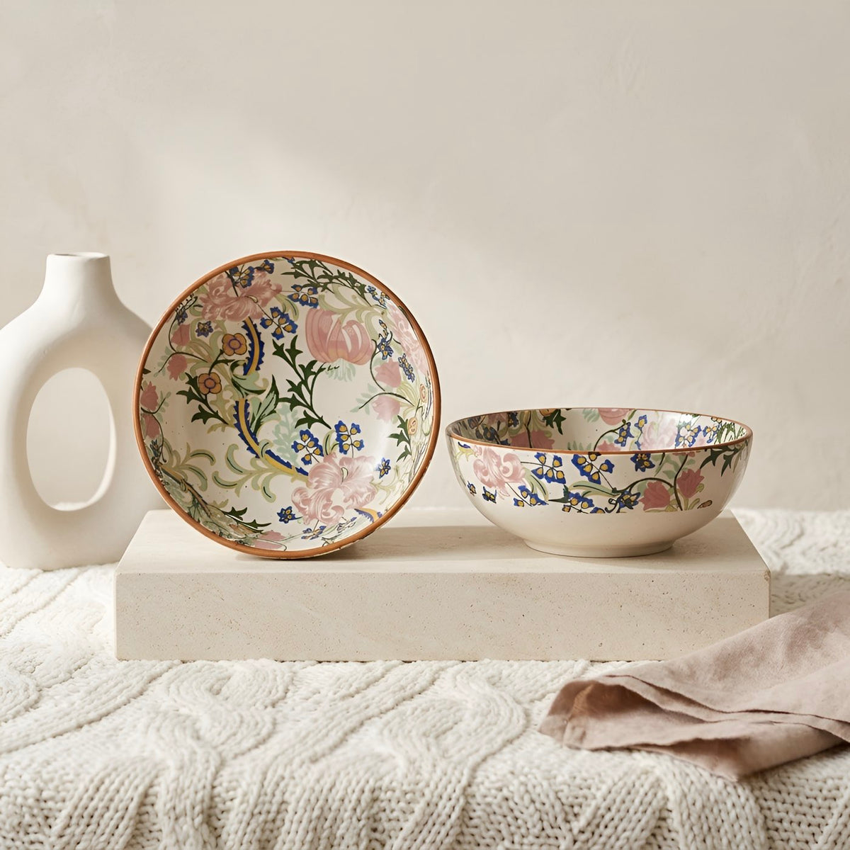 Botanical Bloom Decal Deep Bowl