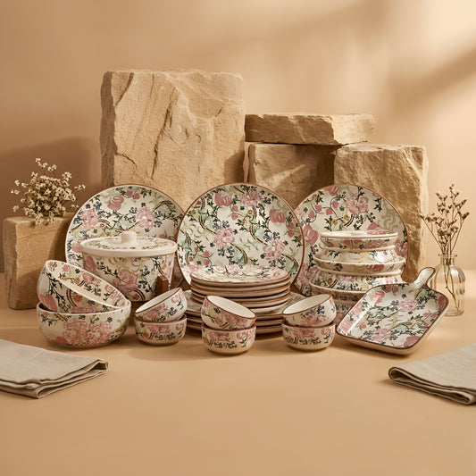 Botanical Bloom Exclusive Dinner Set (Serving for 6 - 25 pieces)