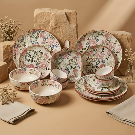 Botanical Bloom Dinner Set (Serving for 4 - 15 pieces)