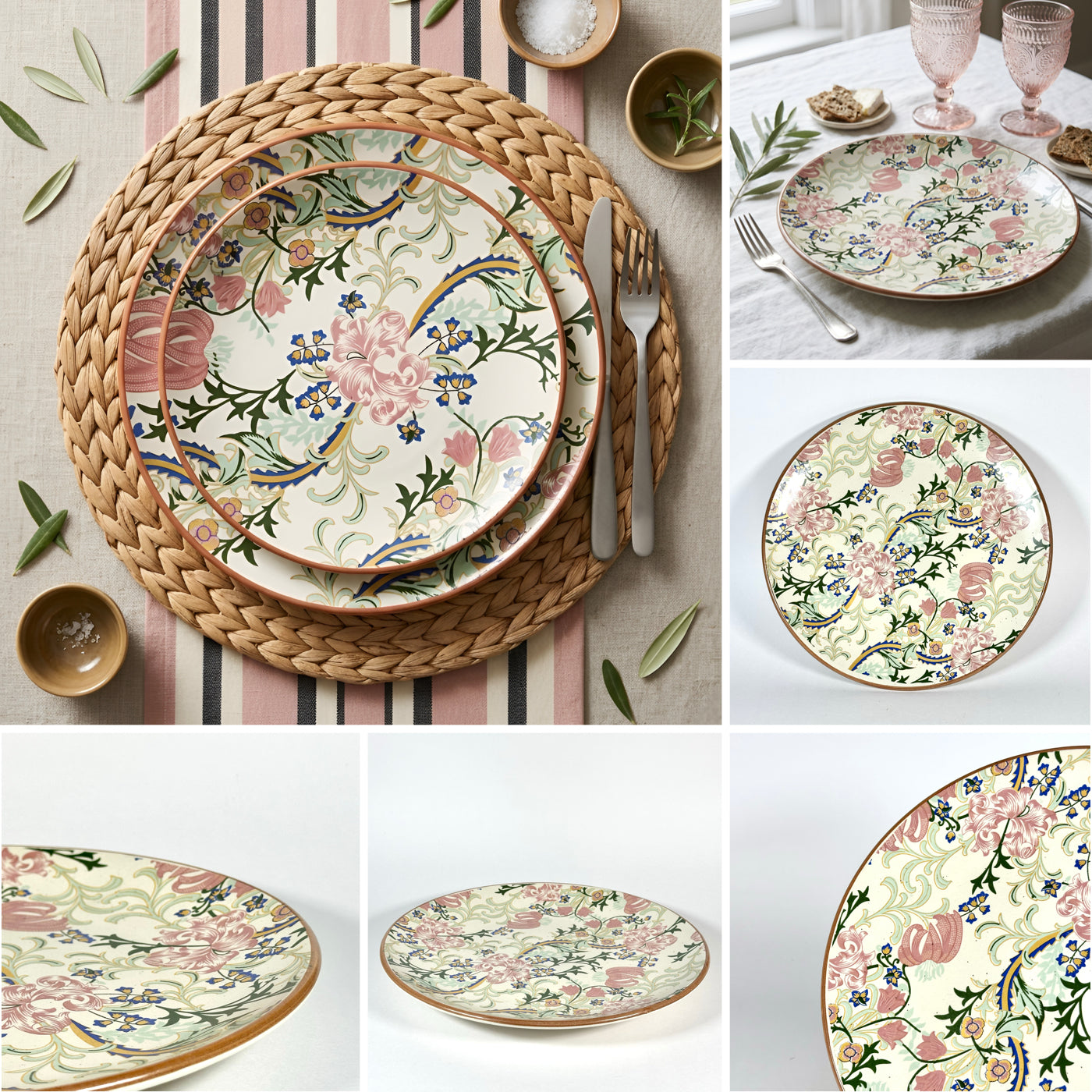 Botanical Bloom Dinner Set (Serving for 2 - 11 pieces)