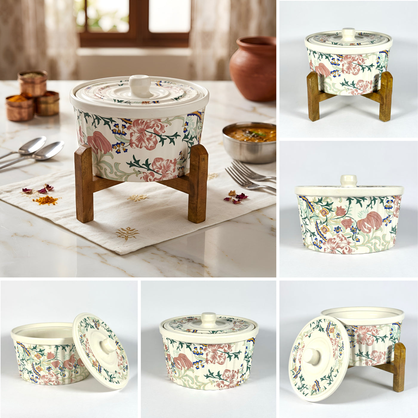 Botanical Bloom Exclusive Dinner Set (Serving for 6 - 25 pieces)