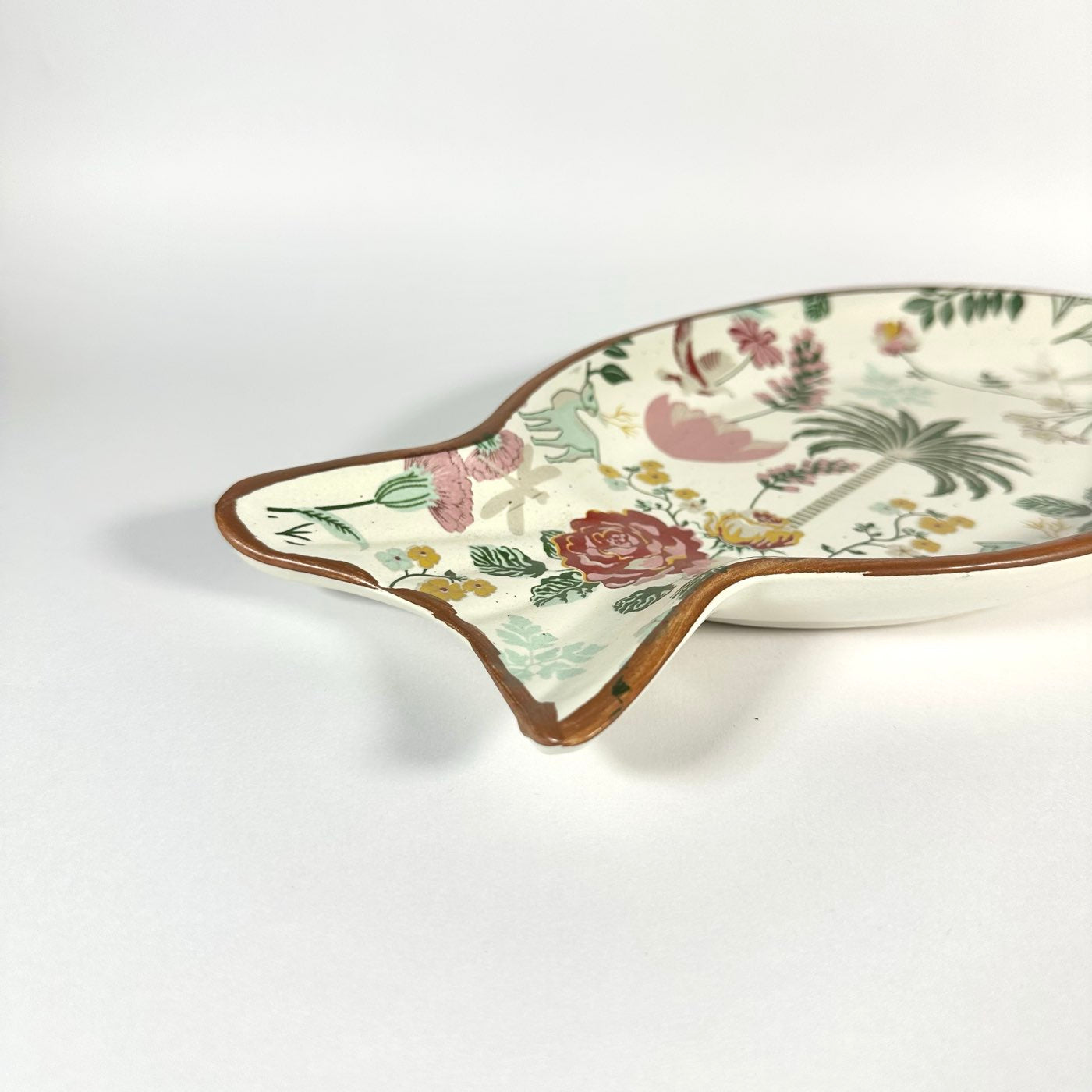 Palm Jumeirah Decal Fish Platter