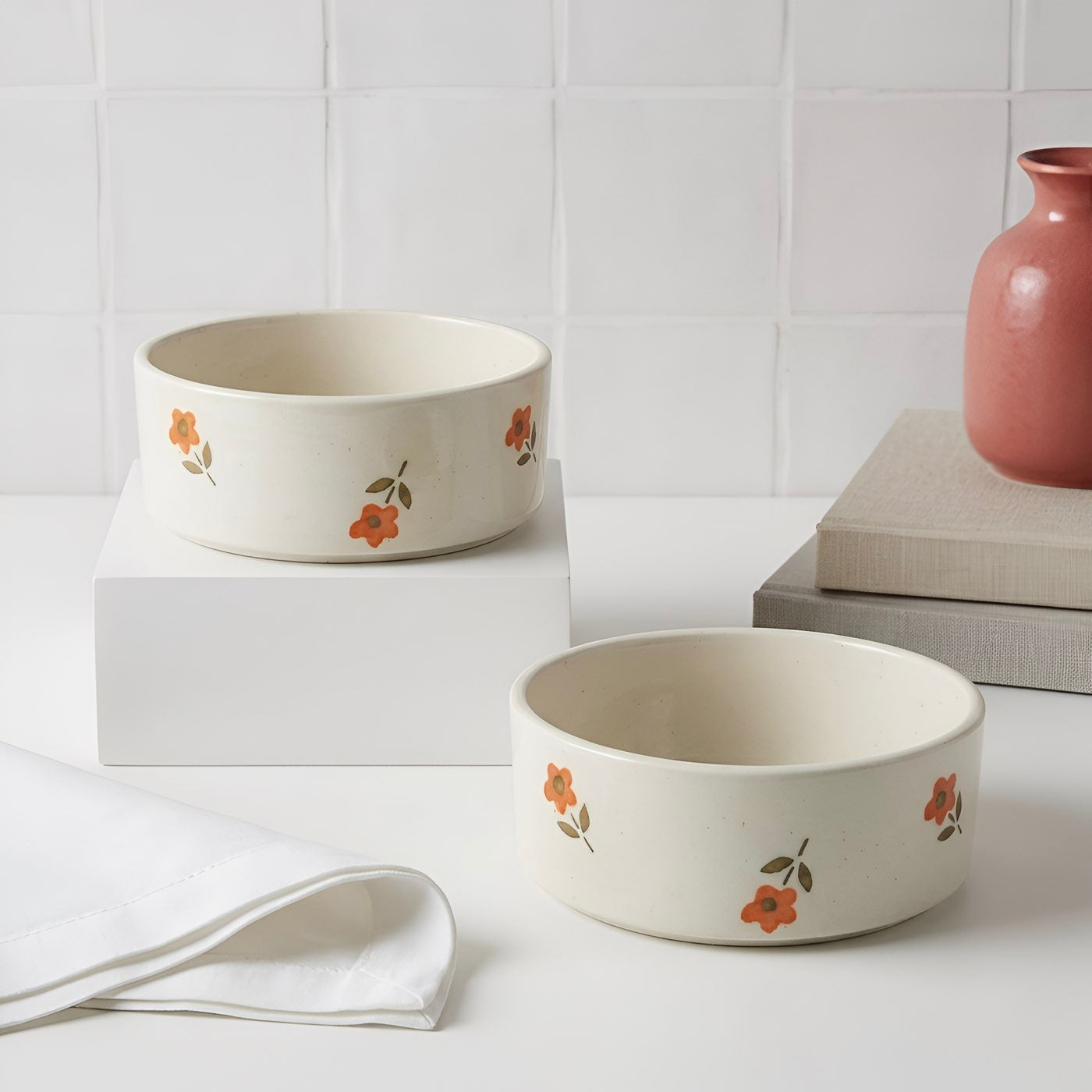 Red Florette Bowl