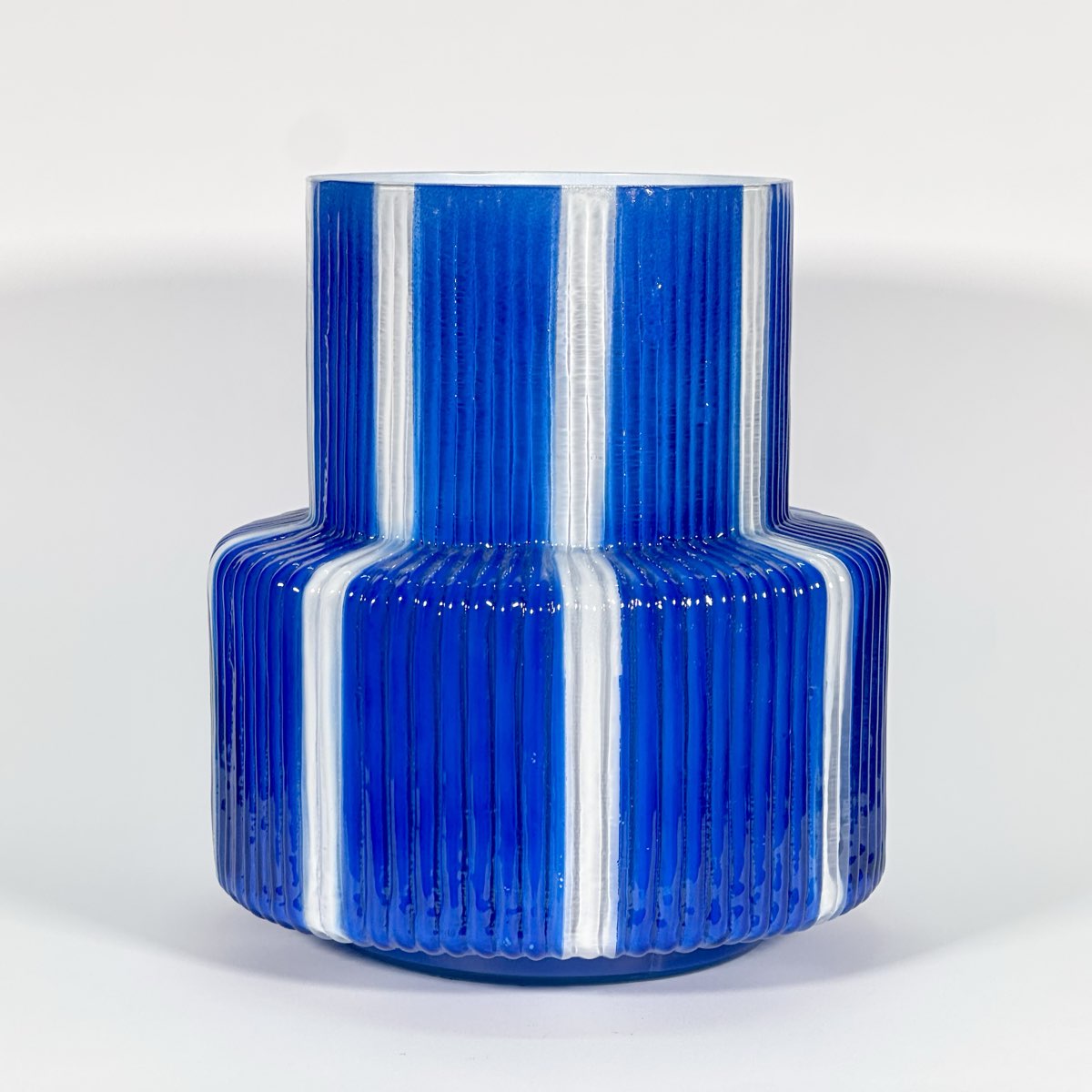 Marine Stripe Column Vase
