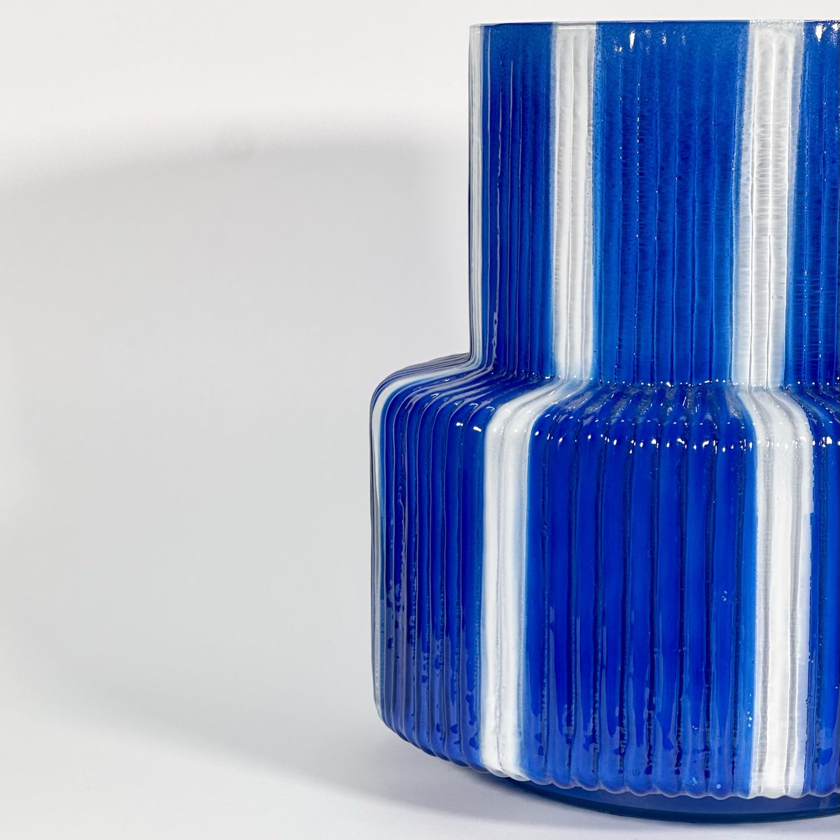 Marine Stripe Column Vase