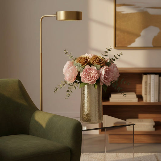 Luna Textured Glass Vase