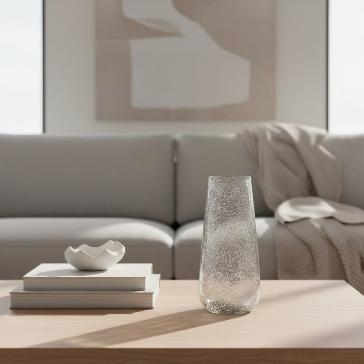 Frosted Echo Glass Vase