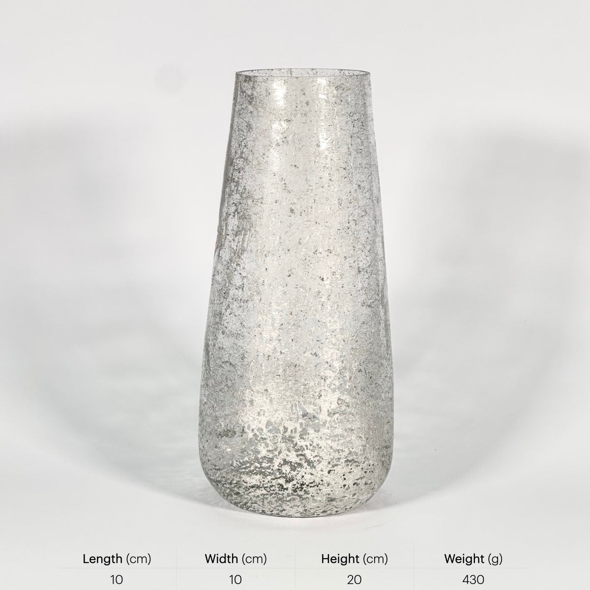 Frosted Echo Glass Vase
