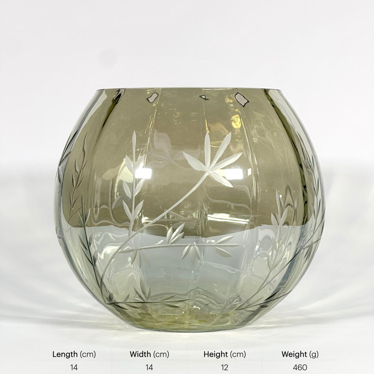 Olive Meadow Etched Votive
