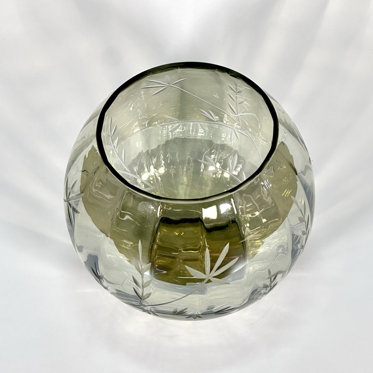 Olive Meadow Etched Votive