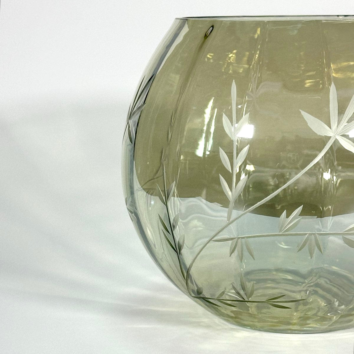 Olive Meadow Etched Votive