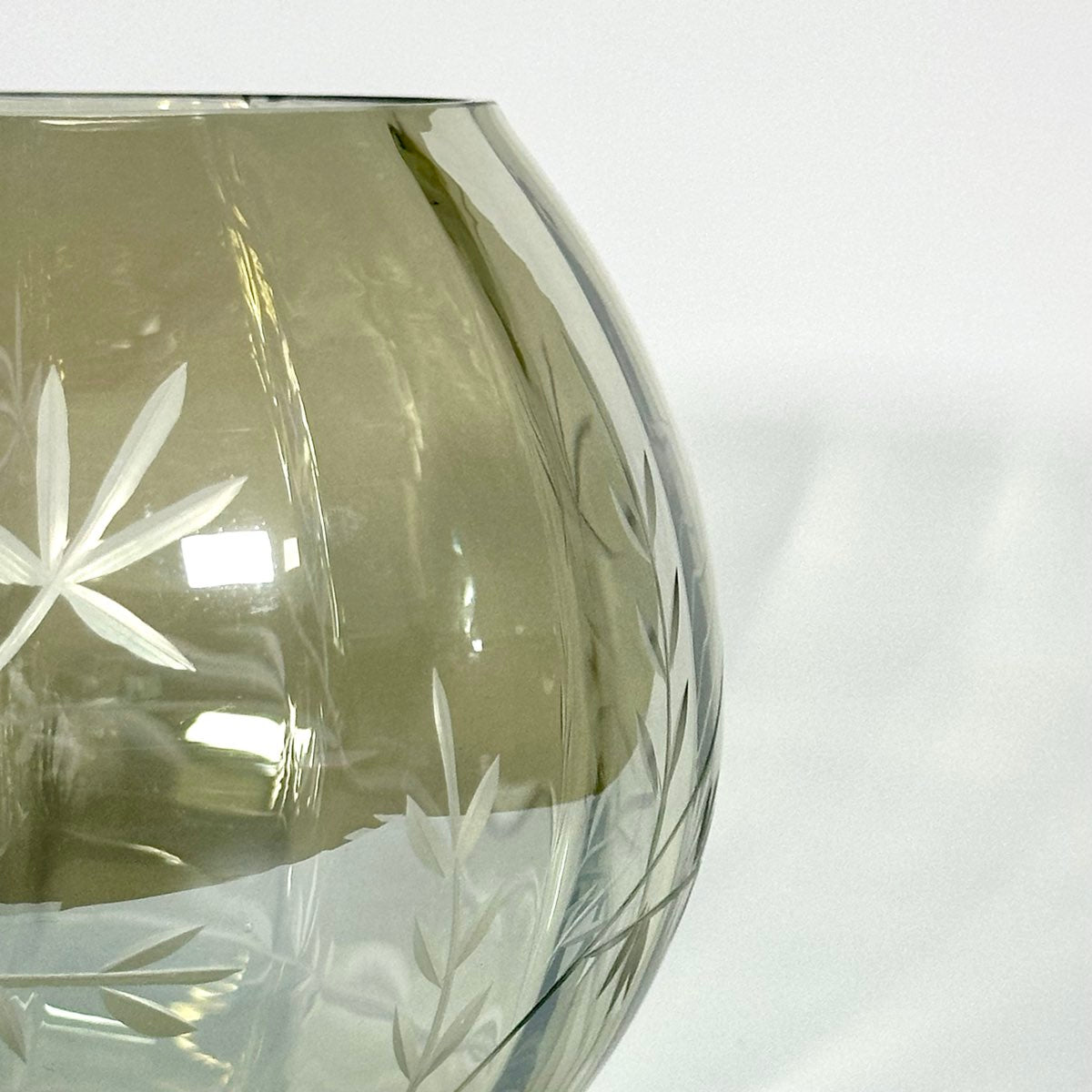 Olive Meadow Etched Votive