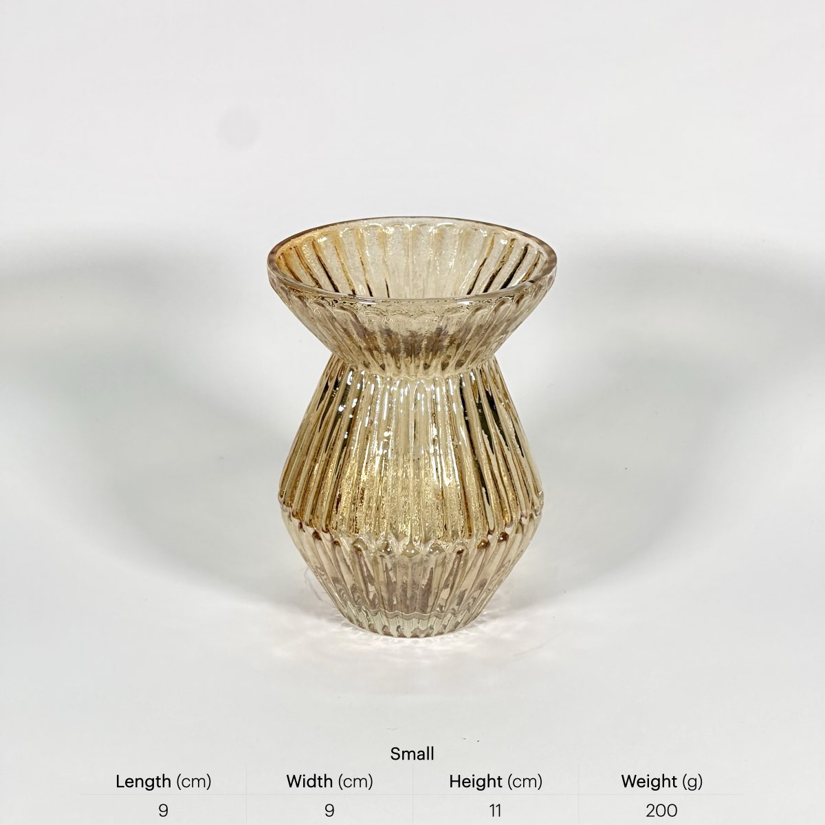 Honey Hourglass Bud Vases