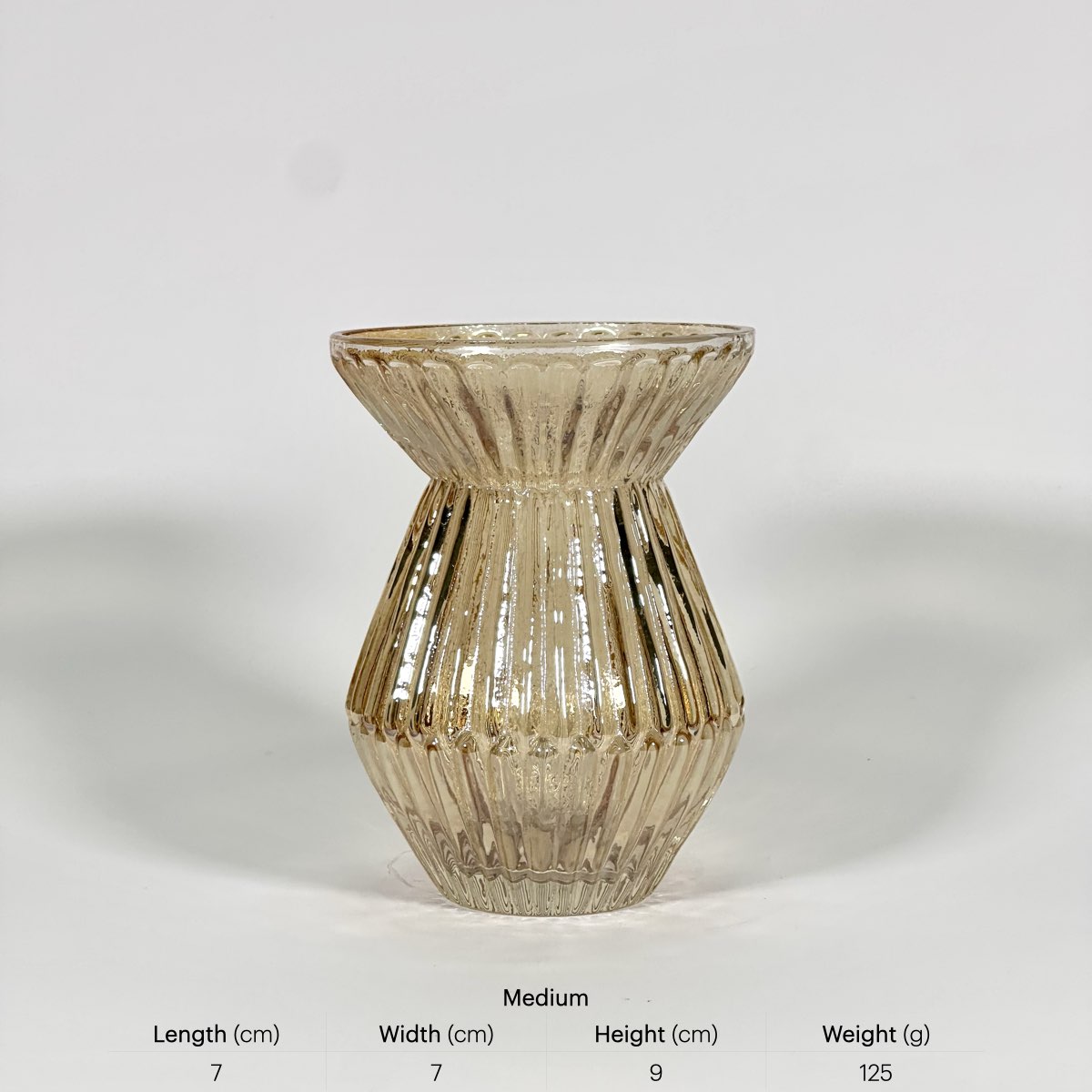 Honey Hourglass Bud Vases