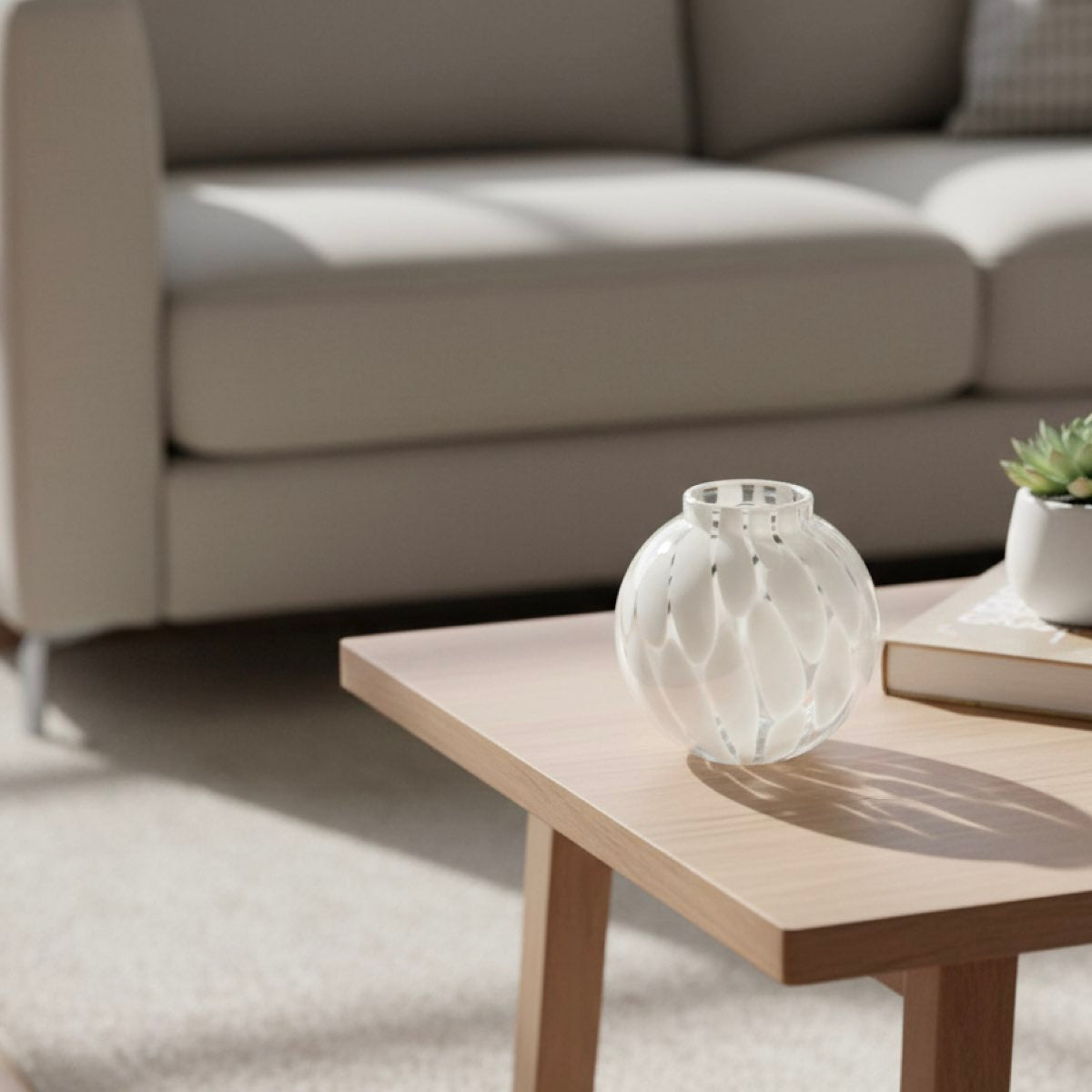 Cloud Drift Sphere Vase