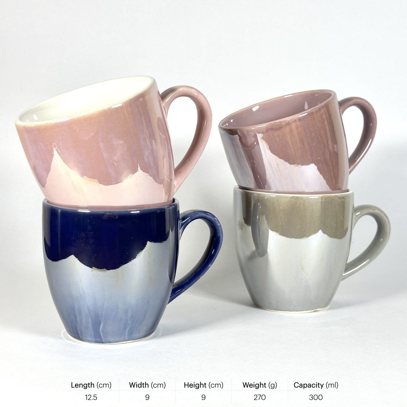 Lustre Line Mug Set