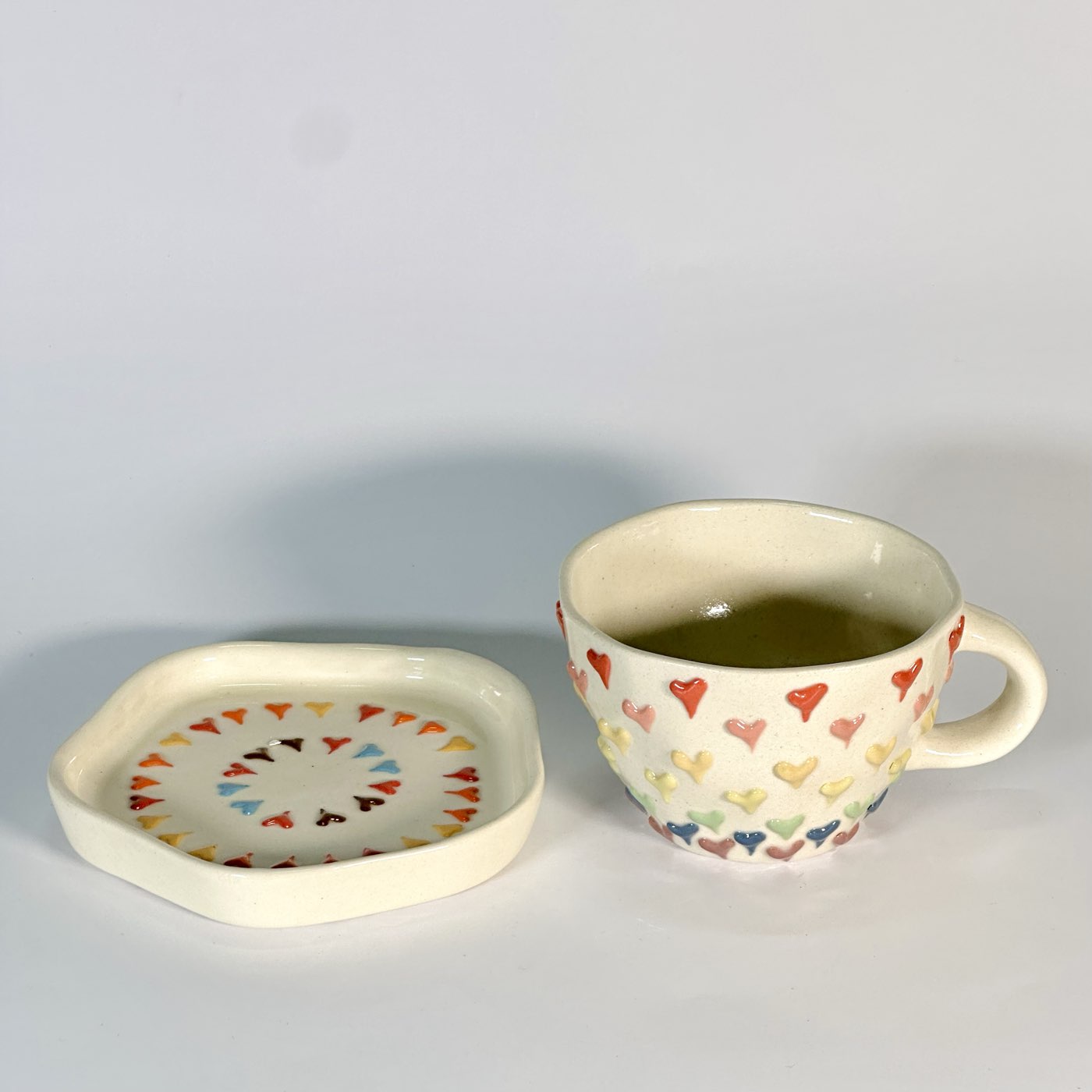 Candy Hearts Cup & Saucer
