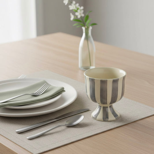 Monochrome Stripe Ice Cream Cup